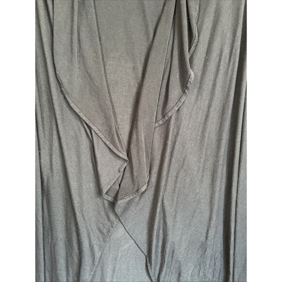 Sandra Baquero Duster Women OS Black Cardigan Open Front Maxi Jersey Witch Boho - Picture 3 of 11